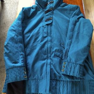 Womens Obermeyer peacock blue ski jacket